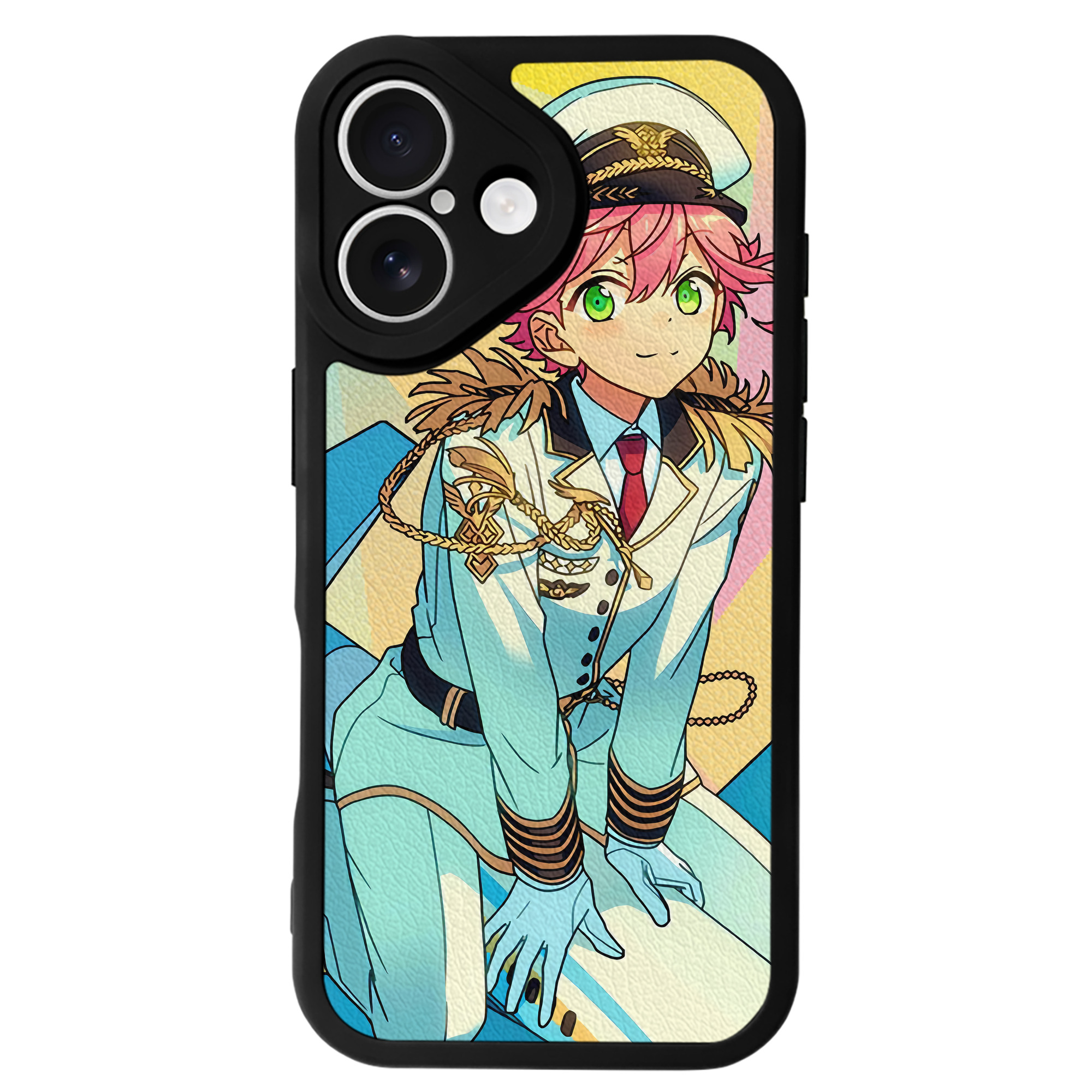 （画像用） あんさんぶるスターズ! Ensemble Stars 【iPhone 16シリーズ対応】シリコンスマホケース（レザー調） 材質：シリコン